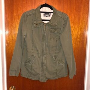 Military olive green jacket